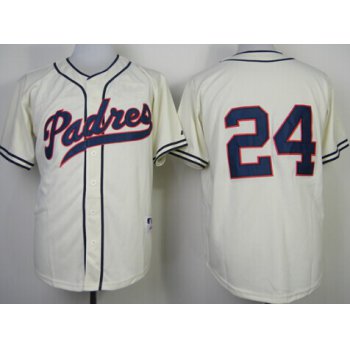 San Diego Padres #24 Cameron Maybin 1948 Cream Jersey