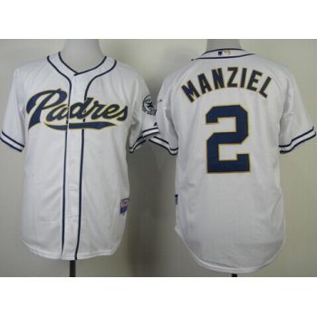 San Diego Padres #2 Johnny Manziel White Jersey