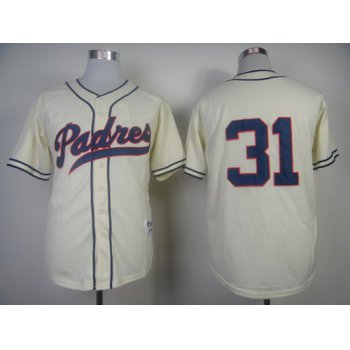 San Diego Padres #31 Dave Winfield 1948 Cream Jersey