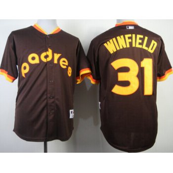 San Diego Padres #31 Dave Winfield 1984 Brown Jersey