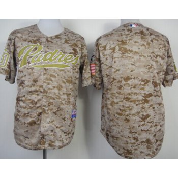 San Diego Padres Blank 2014 Camo Jersey