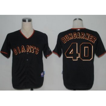 San Francisco Giants #40 Madison Bumgarner Black Jersey