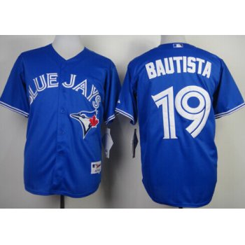 Toronto Blue Jays #19 Jose Bautista Blue Jersey