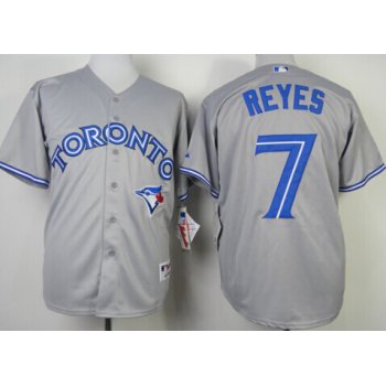 Toronto Blue Jays #7 Jose Reyes Gray Jersey