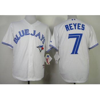 Toronto Blue Jays #7 Jose Reyes White Jersey