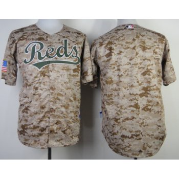 Cincinnati Reds Blank 2014 Camo Jersey