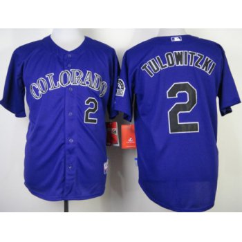 Colorado Rockies #2 Troy Tulowitzki Purple Jersey