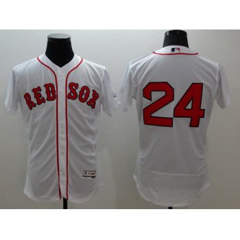 Men's Boston Red Sox #24 David Price White Flexbase 2016 MLB Player Jersey