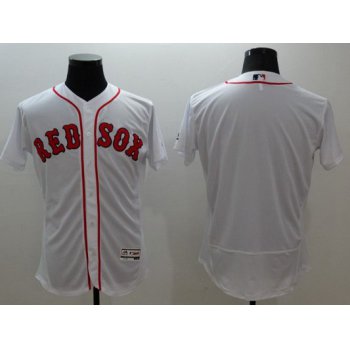 Men's Boston Red Sox Blank White Flexbase 2016 MLB Player Jersey