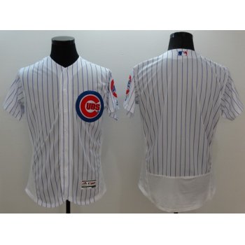 Men's Chicago Cubs Blank White Flexbase 2016 MLB Player Jersey