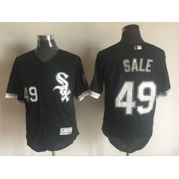 Men's Chicago White Sox #49 Chris Sale Black 2016 Flexbase Majestic Baseball Jersey