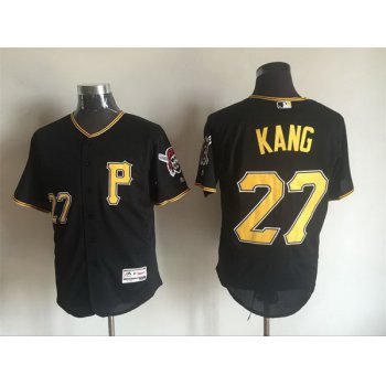 Men's Pittsburgh Pirates #27 Jung-ho Kang Black 2016 Flexbase Majestic Baseball Jersey