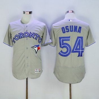 Men's Toronto Blue Jays #54 Roberto Osuna Gray 2016 Flexbase Majestic Baseball Jersey