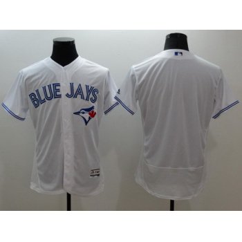 Men's Toronto Blue Jays Blank White Flexbase 2016 MLB Player Jersey