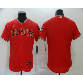 Men's Arizona Diamondbacks Blank Red Stitched Nike MLB Flex Base Jersey