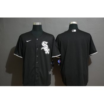 Men's Chicago White Sox Blank Black Stitched MLB Cool Base Nike Jersey