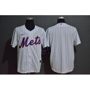 Men's New York Mets Blank White Stitched MLB Cool Base Nike Jersey