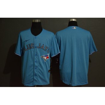 Men's Toronto Blue Jays Blank Light Blue Stitched MLB Cool Base Nike Jersey