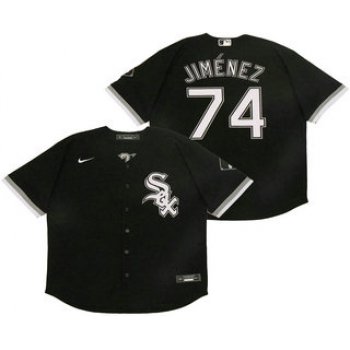 Men's Chicago White Sox #74 Eloy Jimenez Black Stitched MLB Cool Base Nike Jersey