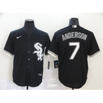 Men's Chicago White Sox #7 Tim Anderson Black Stitched MLB Cool Base Nike Jersey