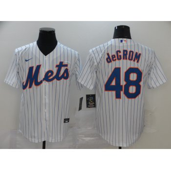 Men's New York Mets #48 Jacob deGrom White Stitched MLB Cool Base Nike Jersey