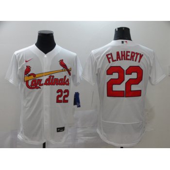 Men's St. Louis Cardinals #22 Jack Flaherty White Stitched MLB Flex Base Nike Jersey