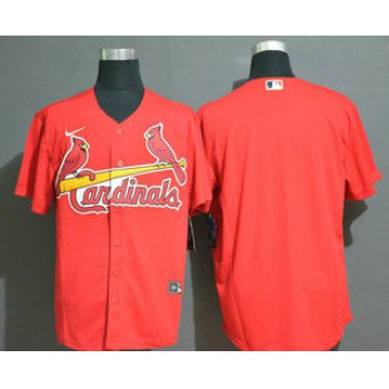 Men's St. Louis Cardinals Blank Red Stitched MLB Cool Base Nike Jersey