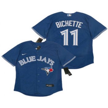 Men's Toronto Blue Jays #11 Bo Bichette Blue Stitched MLB Flex Base Nike Jersey