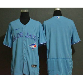 Men's Toronto Blue Jays Blank Blue Stitched MLB Flex Base Nike Jersey