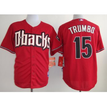 Arizona Diamondbacks #15 Mark Trumbo Red Jersey