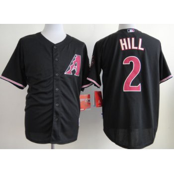 Arizona Diamondbacks #2 Aaron Hill Black Jersey