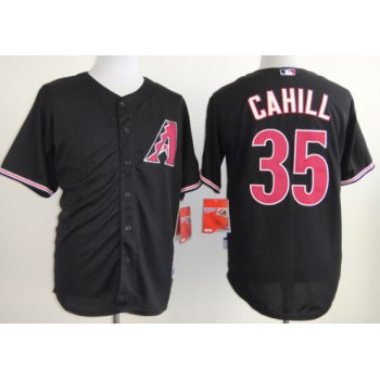 Arizona Diamondbacks #35 Trevor Cahill Black Jersey