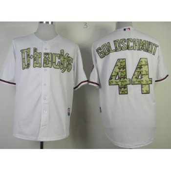 Arizona Diamondbacks #44 Paul Goldschmidt White With Camo Jersey