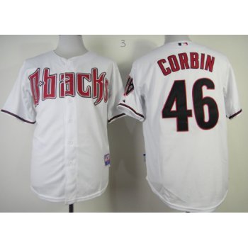 Arizona Diamondbacks #46 Patrick Corbin White Jersey