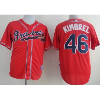 Atlanta Braves #46 Craig Kimbrel Red Jersey