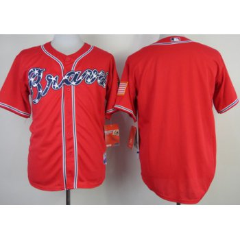 Atlanta Braves Blank 2014 Red Jersey