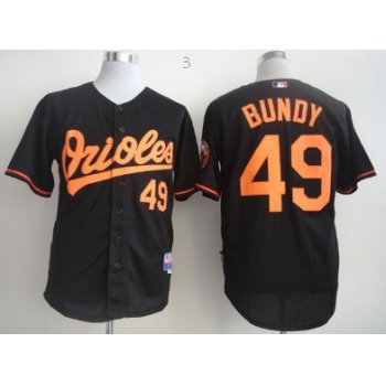 Baltimore Orioles #49 Dylan Bundy Black Jersey