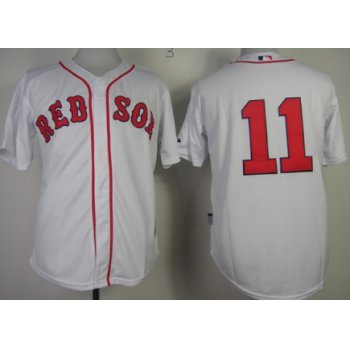 Boston Red Sox #11 Clay Buchholz White Jersey