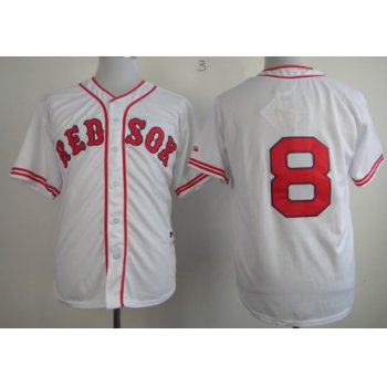 Boston Red Sox #8 Carl Yastrzemski 1936 White Jersey