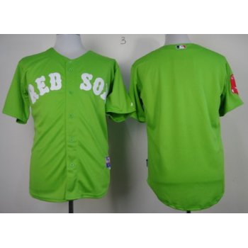 Boston Red Sox Blank 2013 Green Jersey