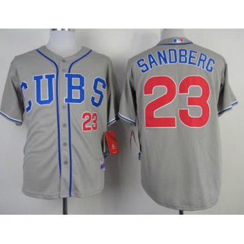 Chicago Cubs #23 Ryne Sandberg 2014 Gray Jersey