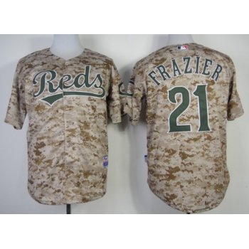 Cincinnati Reds #21 Todd Frazier 2014 Camo Jersey