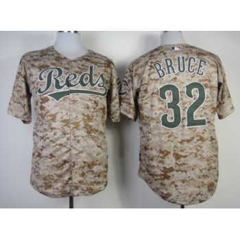 Cincinnati Reds #32 Jay Bruce 2014 Camo Jersey