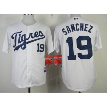 Detroit Tigers #19 Anibal Sanchez 2013 White Jersey