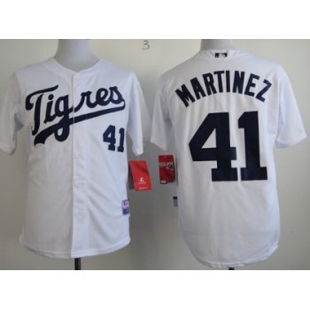 Detroit Tigers #41 Victor Martinez 2013 White Jersey