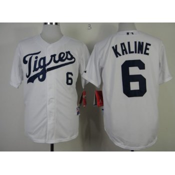 Detroit Tigers #6 Al Kaline 2013 White Jersey