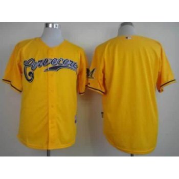 Milwaukee Brewers Blank Yellow Jersey