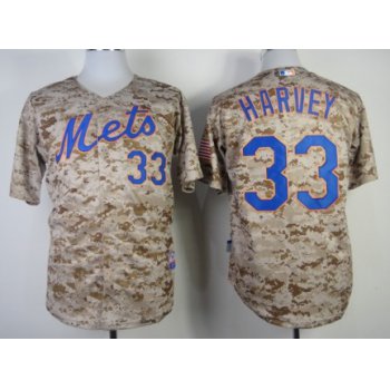 New York Mets #33 Matt Harvey 2014 Camo Jersey