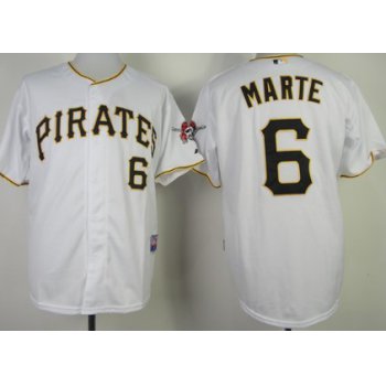 Pittsburgh Pirates #6 Starling Marte White Jersey