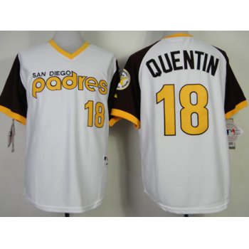 San Diego Padres #18 Carlos Quentin 1978 White Jersey